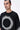 Oversized Cotton Crew Neck T-Shirt with Eclipse Print - Genes Lecoanet Hemant