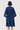 Oversized Round Neck Dress with Artistic Stamp Print Blue - Genes Lecoanet Hemant