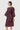 Oversized Round Neck Dress with Artistic Stamp Print Wine - Genes Lecoanet Hemant