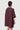 Oversized Round Neck Top with Front Placket Wine - Genes Lecoanet Hemant