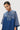 Oversized Round Neck Top with Placket - Genes Lecoanet Hemant