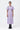 Palm Stripe A-Line Dress with Raglan Sleeves-Amethyst - Genes Lecoanet Hemant