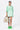 Palm Stripe Cotton Poplin Oversized Top with Boat Neck Spring Green - Genes Lecoanet Hemant