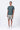 Pine Green Cotton Jersey Regular Fit T-Shirt with Cell Chain Print