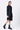 Poly Wool Shirt Dress with Embroidered Tulle