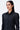 Poly Wool Shirt Dress with Embroidered Tulle