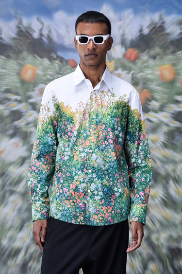 Poplin Meadow Regular Fit Shirt - Genes Online Store