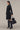 Women's Premium Black Cutwork Embroidered Coat Dress