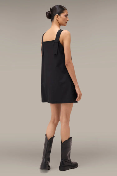 Women's Premium Black Cutwork Embroidered Mini Dress
