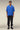 Premium Egyptian Blue Viscose Nylon Camp Collar Shirt