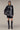 Women's Premium Halftone Print Oversized Sweatshirt Dress - Black Poly Scuba