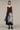 Women's Premium Halftone Print Slip Midi Dress - Black Giza Cotton