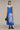 Women's Premium Halftone Print Slip Midi Dress - Egyptian Blue Giza Cotton
