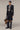 Women's Premium Power Shoulder Tailored Blazer - Black Poly Viscose