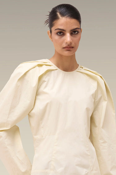 Premium Wax Paper Cotton Poplin Dress