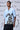 Rabbit Print Cotton Relax Fit Shirt - Light Blue - Genes Online Store