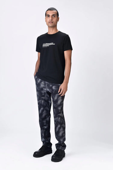 Regular Fit Banana Crepe Trousers with Adjustable Waist