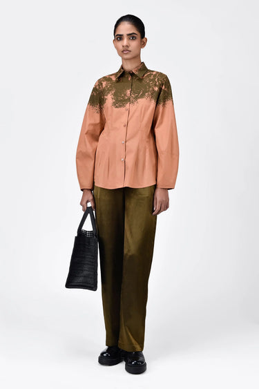 Regular Fit Button-Up Shirt with Canopy Print - Genes Lecoanet Hemant