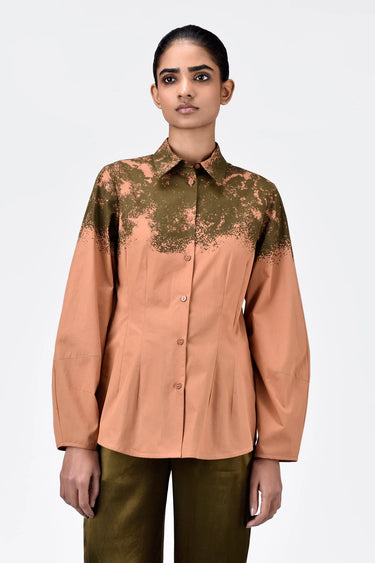 Regular Fit Button-Up Shirt with Canopy Print - Genes Lecoanet Hemant