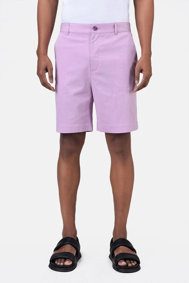 Regular Fit Cotton Pin Corduroy Shorts with Bone Pocket