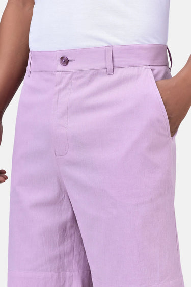 Regular Fit Cotton Pin Corduroy Shorts with Bone Pocket