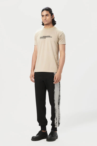 Regular Fit Jogger with Bold Large Stripes Print Placement - Genes Lecoanet Hemant