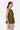 Regular Fit Round Neck Top With Voluminous Hem-Khaki - Genes Lecoanet Hemant