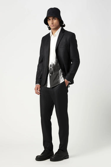 Regular Fit Two-Button Jacket with Patch Pocket - Genes Lecoanet Hemant