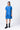Relaxed Fit Dress with Gathered Panel - Azure Blue
