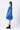 Relaxed Fit Dress with Gathered Panel - Azure Blue