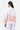 Relaxed Fit Linen Herringbone Bomber Jacket with Tropical Print Off White