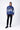 Relaxed Fit Sweatshirt with Seam Pockets & Microcell Print - Navy Blue - Genes Lecoanet Hemant