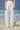 White viscose nylon trousers for women with relaxed tailored design