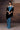 Retro Blue Satin Cowl Neck Dress - Genes Online Store