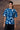 Retro Blue Twill Crepe Top - Genes Online Store