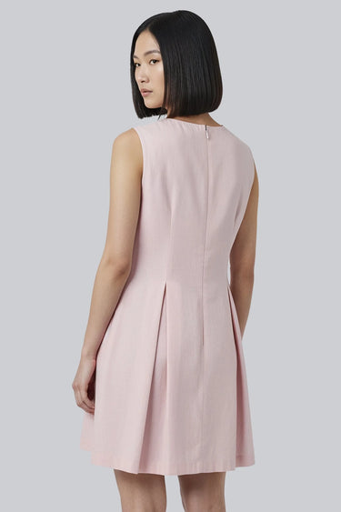 Designer rose pink embellished dress women by Genes Lecoanet Hemant