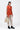 Seersucker Sleeveless Jacket With Tie-Up Waist-Coral Orange - Genes Lecoanet Hemant
