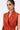 Seersucker Sleeveless Jacket With Tie-Up Waist-Coral Orange - Genes Lecoanet Hemant