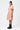 Semi-Fit Shirt Dress with Back Cutout-Light Peach - Genes Lecoanet Hemant