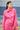 Barbie pink cotton poplin dress for women styled for festive wear