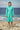 Persian green shirt dress for women with straight fit and structured silhouette