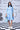 Sequin Placket Relax Fit Dress- Light Blue - Genes Online Store