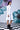 Sequin Placket Relax Fit Dress- White - Genes Online Store