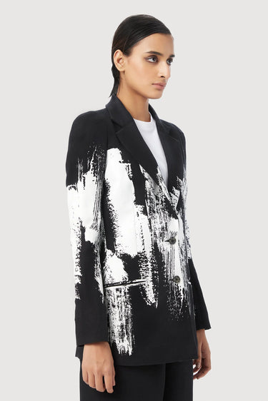 Sleek Slim Fit Two-Button Jacket - Genes Lecoanet Hemant