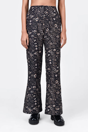 Slim Fit Boot Cut Trousers With Bone Pockets - Genes Lecoanet Hemant