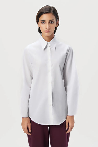 Slim Fit Button-Up Shirt with Bell Sleeves and a Striking Fish Print - Genes Lecoanet Hemant