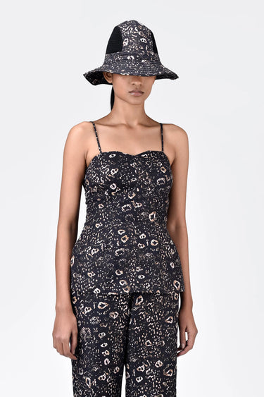 Slim Fit Corset with Animal Print - Genes Lecoanet Hemant