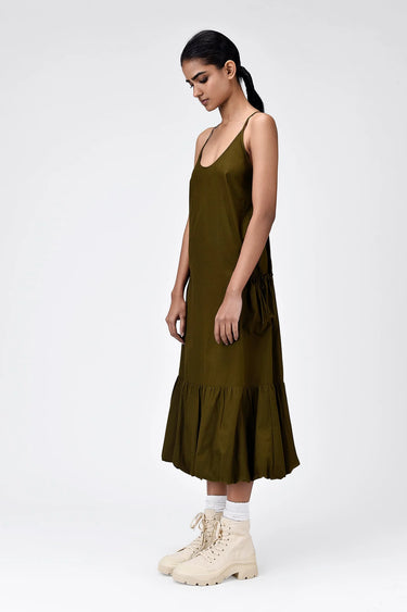 Slim Fit Dress with Strap Back - Genes Lecoanet Hemant