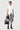 Slim Fit Round Neck Dress with Brush Stroke Print - Genes Lecoanet Hemant