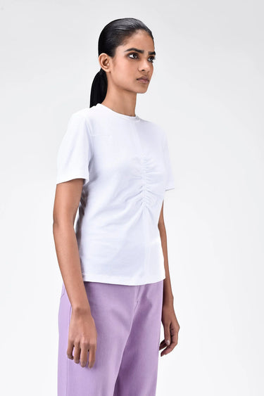 Slim Fit T-Shirt with Back Cut-Out Details - Genes Lecoanet Hemant